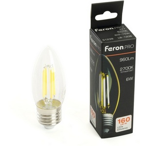 Изображение товара Лампа светодиодная E27 6W Feron LB-1206 51238