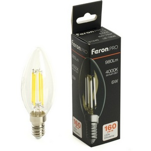 Изображение товара Лампа светодиодная E14 6W Feron LB-1206 51245