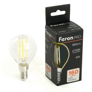 Изображение товара Лампа светодиодная E14 6W Feron LB-1706 51256