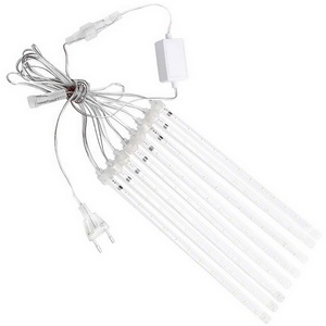 Изображение товара Светодиодная гирлянда занавес Сосульки 4.5*0.5м + сетевой шнур 3м 2700K динамичный c питанием от сети 220V Feron CL586 51452