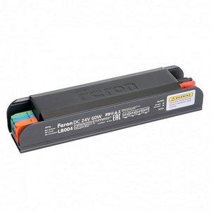 Изображение товара Трансформатор электронный для светодиодной ленты с плавным пуском и диммированием 60W 24V IP20 клипсы Feron LB004 52123