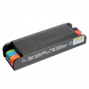 Изображение товара Трансформатор электронный для светодиодной ленты с плавным пуском и диммированием 100W 24V IP20 клипсы Feron LB004 52124