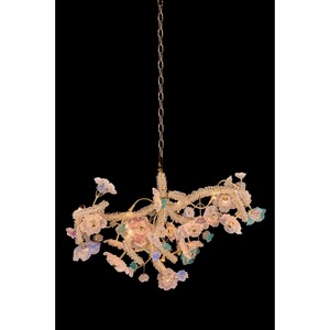 Изображение товара Подвесная люстра светодиодная Fluorite Sauvage FL1095-20P с цветами