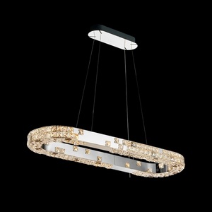 Изображение товара Подвесная люстра с холодным белым светом светодиодная Fluorite Elegance FL1148-11PO