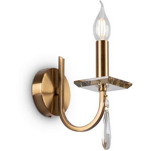 Изображение товара Бра Freya Forte FR1006WL-01G в виде свечи с подвесками