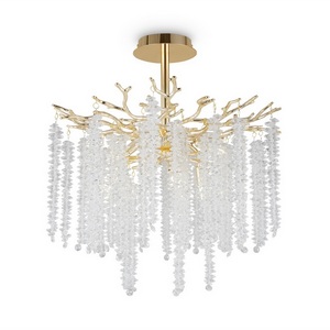 Изображение товара Потолочная люстра хрустальная на штанге Freya Mineral FR1010CL-06G форма ветки