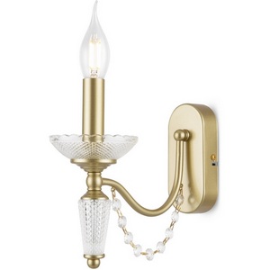 Изображение товара Бра Freya Zoe FR2009WL-01G в виде свечи с подвесками