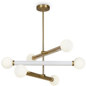 Изображение товара Потолочная люстра на штанге Freya Cross FR5381PL-06G шарики