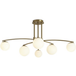 Изображение товара Потолочная люстра на штанге Freya Hanger FR5443CL-06BS шарики