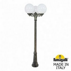 Изображение товара Наземный светильник IP55 уличный Fumagalli Gig BISSO/G300 3L G30.156.S30.BYE27 в форме шара