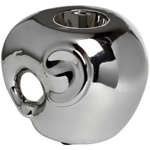 Изображение товара Подсвечник "Слоник" серебряный 11,5х10,5х9,5 см Garda Decor 10K9482A