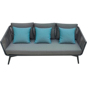 Изображение товара Диван трехместный "ARIAL" уличный серый 188*80*75см Garda Decor арт.129KN-02613