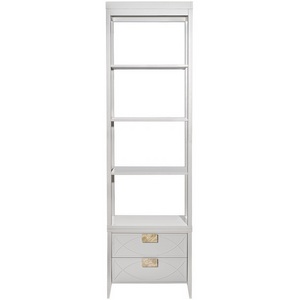 Изображение товара 151SV-000019 Шкаф-витрина открытый узкий с тумбой прикроватной с 2-мя ящиками Garda Decor