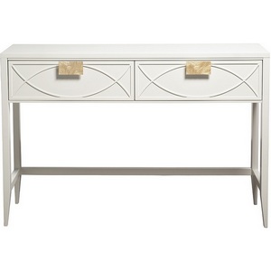 Изображение товара Консоль с ящиком бежевая 120*80*35см Garda Decor 151SV-00002 (прямоугольная столешница, 4 ножки)