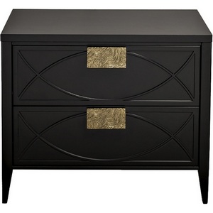 Изображение товара Тумба прикроватная черная 60*50*40см Garda Decor арт.151SV-00008