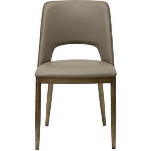 Изображение товара Стул обеденный экокожа бежевый+бронза 47*52*87см Garda Decor арт.163YH-06574