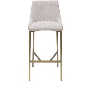 Изображение товара Стул барный белый+бронза 45*49*101см Garda Decor арт.163YH-16963