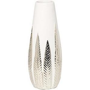 Изображение товара Ваза белая с декором d10,7х28 см Garda Decor 18H2840S-19