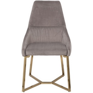 Изображение товара 30C-1185 GRE Стул велюр серый на метал.основании 55*62*94см Garda Decor