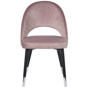 Изображение товара Обеденный стул Garda Decor 30C-1228F LPI (Черный/Пыльно-розовый)