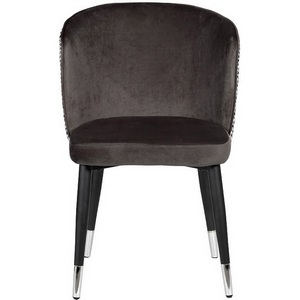 Изображение товара Стул велюр серый 54*57*80см с ч/б спинкой Garda Decor арт.30C-1232F GR