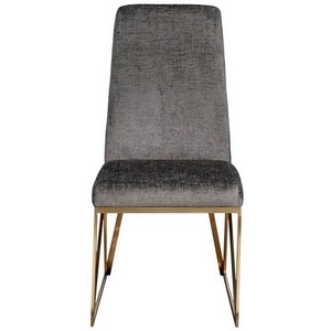 Изображение товара 30C-20140 Стул велюр шенилл серый/браш.золото 49*65*99см Garda Decor