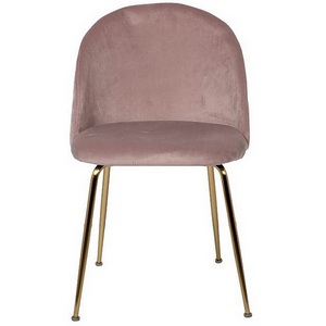 Изображение товара Обеденный стул Garda Decor 30C-301-1G LPI (Золото/Пыльно-розовый)