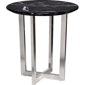 Изображение товара Стол журнальный Nero d55х57, 2 см Garda Decor 33FS-ET2029-BS (круглая столешница, X-образная опора)