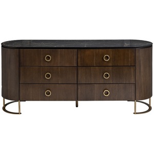 Изображение товара Комод Garda Decor 40AD-00100 (Золото/Темное дерево,Коричневый)