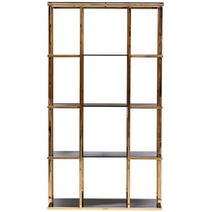 Изображение товара Стеллаж Garda Decor 46AS-SH1537-GOLD (Золото/Золото,Черный)