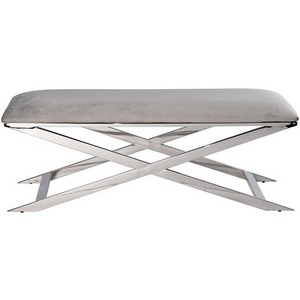 Изображение товара Банкетка Garda Decor 47ED-019BAN-SVSER (Хром/Серый)