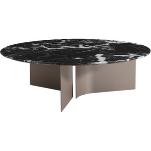 Изображение товара Стол журнальный черный d95*30см Garda Decor 57EL-10310 (круглая столешница)