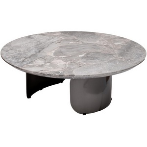 Изображение товара Стол журнальный натур.серый мрамор d 95*35см Garda Decor 57EL-79701 (круглая столешница)