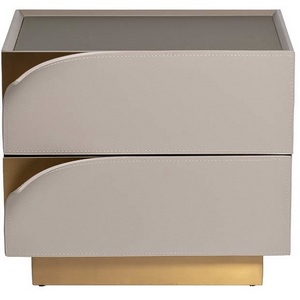 Изображение товара Тумба прикроватная Garda Decor 58DB-21235TUMB-PR (Золото/Бежевый)