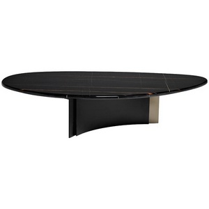 Изображение товара Журнальный стол Garda Decor 58DB-A19325STOL/ZH (Черный) (овальная столешница)