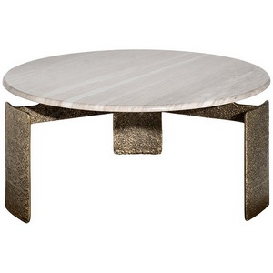 Изображение товара 69-23303 Стол журнальный мраморный d100*45см Garda Decor