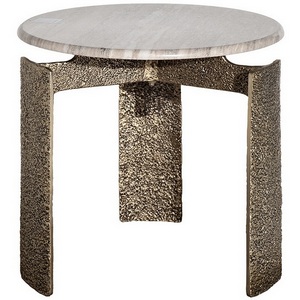 Изображение товара 69-23305 Стол журнальный мраморный d60*63см Garda Decor