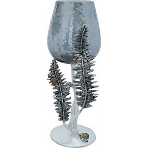 Изображение товара Подсвечник декоративный "Папоротники" 37 см, серебро Garda Decor 69-119108AS
