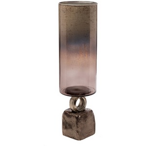 Изображение товара Ваза стекл. на металл. основании d13х53 см Garda Decor 71PN-31684