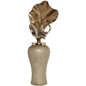 Изображение товара Ваза декоративная золотистая 25х18х65 см Garda Decor 71PN-50736