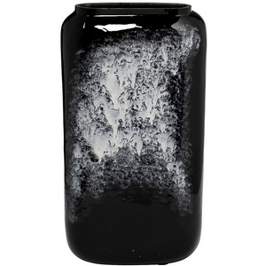 Изображение товара Ваза стеклянная серо-черная 19х19х29 см Garda Decor 71PN-5187