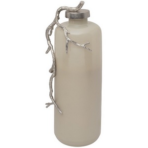 Изображение товара Ваза стеклянная с металлич. декором 28х23х68,5 см Garda Decor 71PN-52156