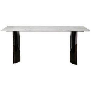 Изображение товара Кухонный стол Garda Decor 76AR-157-STOL/OB (Белый) (прямоугольная столешница, 2 ножки)