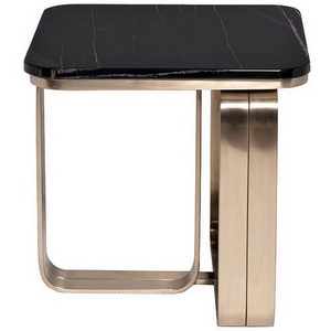 Изображение товара Журнальный стол Garda Decor 76AR-3183-STOL/ZH (Золото/Черный) (квадратная столешница)