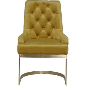 Изображение товара Стул велюр оливковый/матовое золото 65*61*93см Garda Decor арт.76AR-6210GOLD-OLV