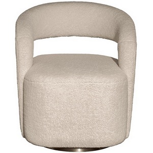 Изображение товара 76AR-73960 Кресло поворотное Тедди (Teddy) белое 65*70*75см Garda Decor