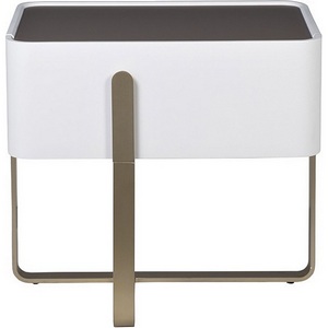 Изображение товара Тумбочка светлая с металл. каркасом 58*40*55см Garda Decor арт.77IP-20863