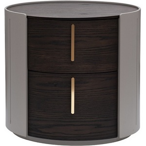 Изображение товара Тумбочка 2 ящика темный шпон 59*43*55см Garda Decor арт.77IP-30200