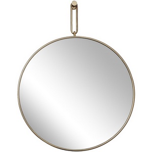 Изображение товара Зеркало на подвесе рама металл. цвет золото d77см Garda Decor арт.79MAL-9206-100G