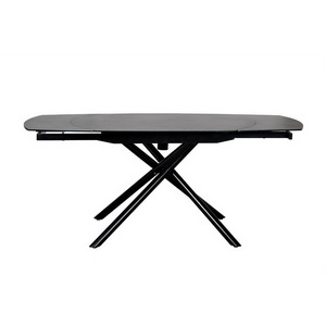 Изображение товара Кухонный стол с боковыми вставками с врщением Garda Decor 83MC-1957DT BL (Черный) (прямоугольная столешница, 4 ножки)